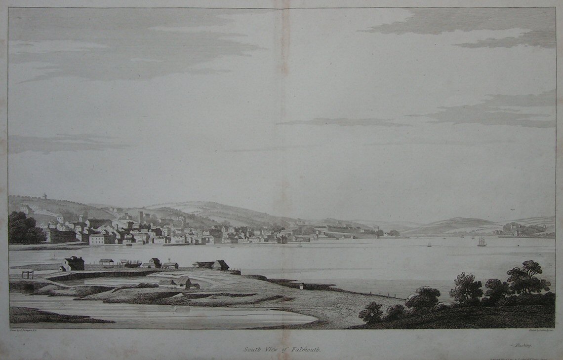 Print - South View of Falmouth - Byrne